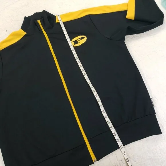 Vintage Pervert Track Jacket Mens Size 2XL? 3XL? Skateboard 90s Streetwear Black